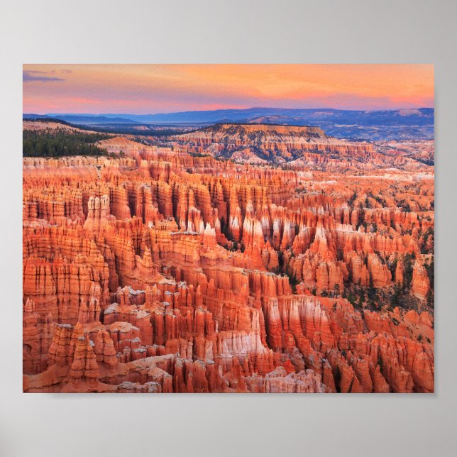 Bryce Canyon National Park Sunset Poster (Framsidan)