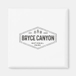 Bryce Canyon National Park T-shirt Retro Hexagon D Magnet