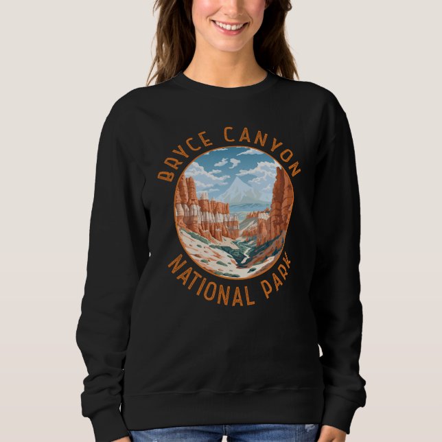 Bryce Canyon National Park Trail Distress Circle T Shirt (Framsida)