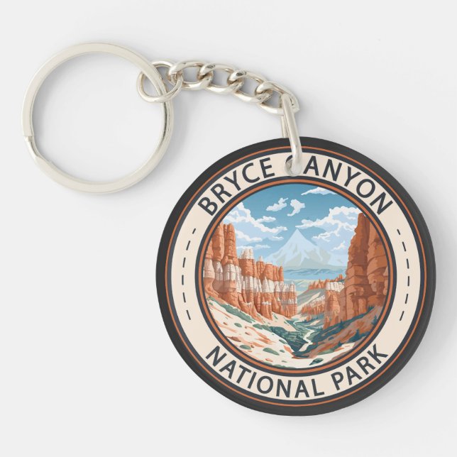 Bryce Canyon National Park Trail Illustration Art (Framsidan)