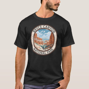 Bryce Canyon National Park Trail Illustration Art T Shirt