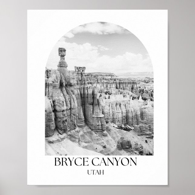 Bryce Canyon National Park Utah Arch Photo Print Poster (Framsidan)