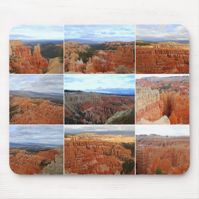 Bryce Canyon National Park, Utah, Collage Mousepad Musmatta (Framsidan)