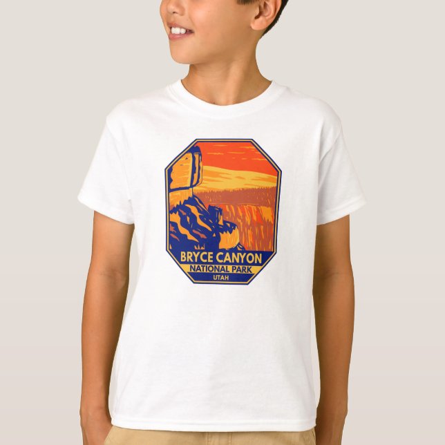 Bryce Canyon National Park Utah inspiration Point T Shirt (Framsida)