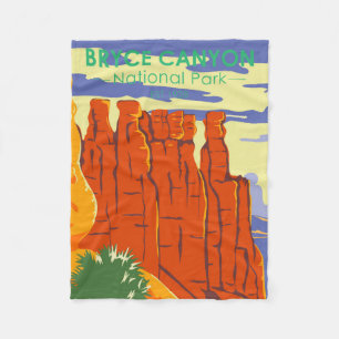 Bryce Canyon National Park Utah Vintage Fleecefilt