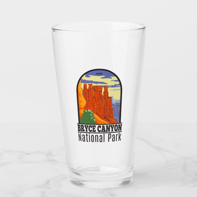 Bryce Canyon National Park Utah Vintage Glaskopp (Framsida)