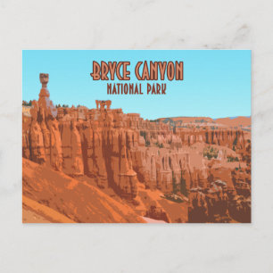 Bryce Canyon National Park Utah Vintage Vykort