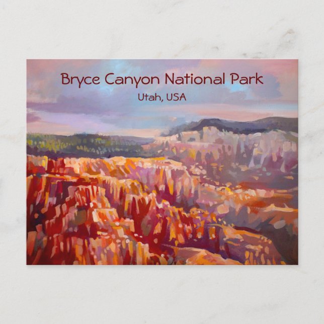 Bryce Canyon National Park, Utah Vykort (Framsida)