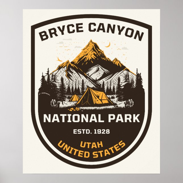 Bryce Canyon National Park Utomhus och natur Poster (Framsidan)