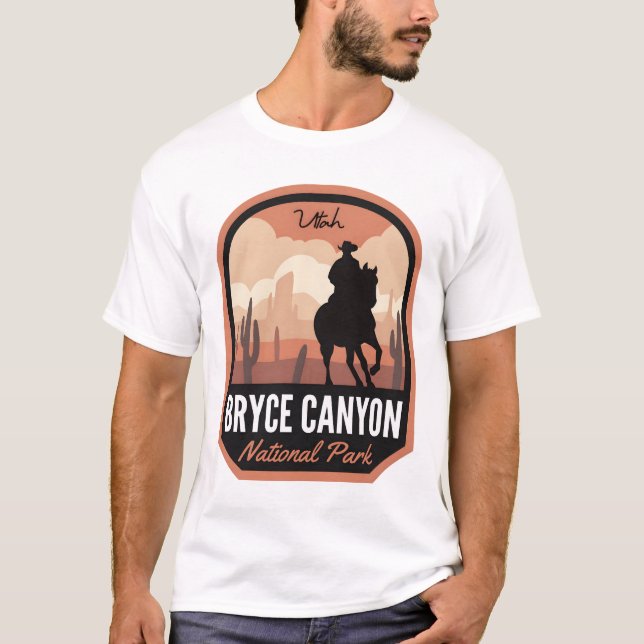 Bryce Canyon nationalpark Desert Cowboy T Shirt (Framsida)