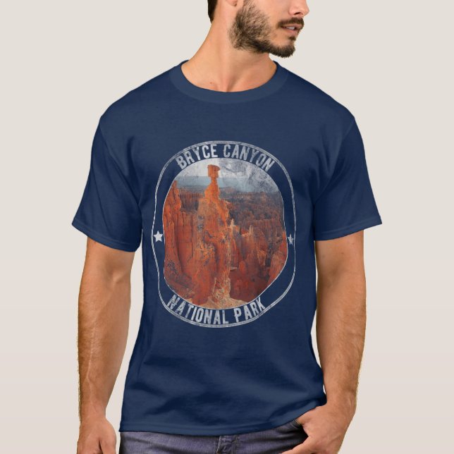 Bryce Canyon nationalpark Distress Thors T Shirt (Framsida)