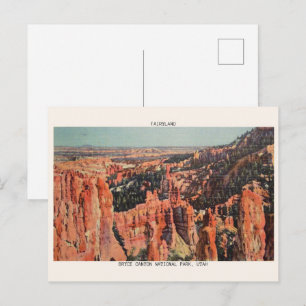 BRYCE CANYON NATIONALPARK, FAIRYLAND presenter Vykort