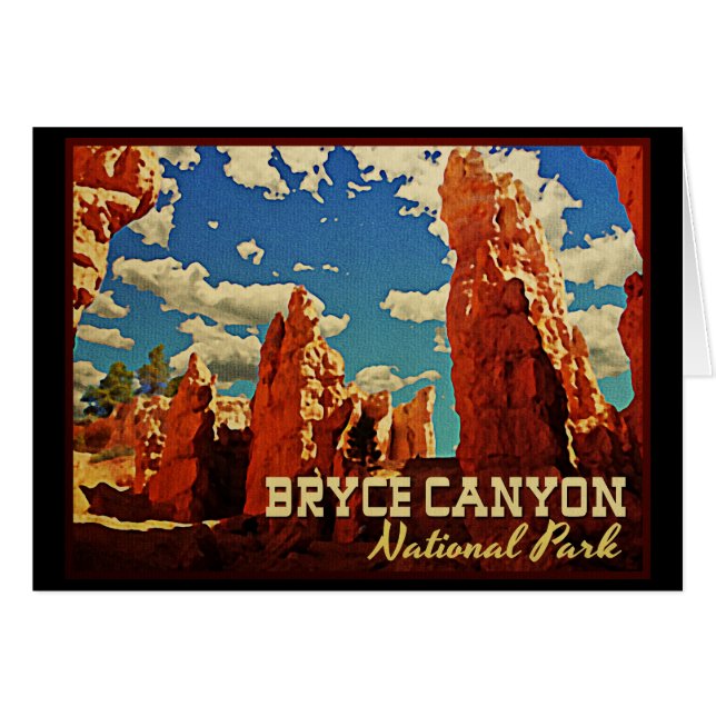 Bryce Canyon nationalpark Hälsningskort (Framsidan Horizontal)