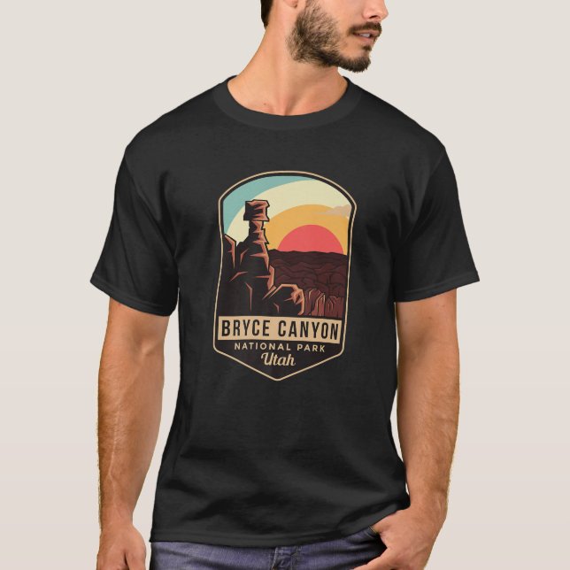 Bryce Canyon nationalpark Hiking Utah Tourist Sou T Shirt (Framsida)