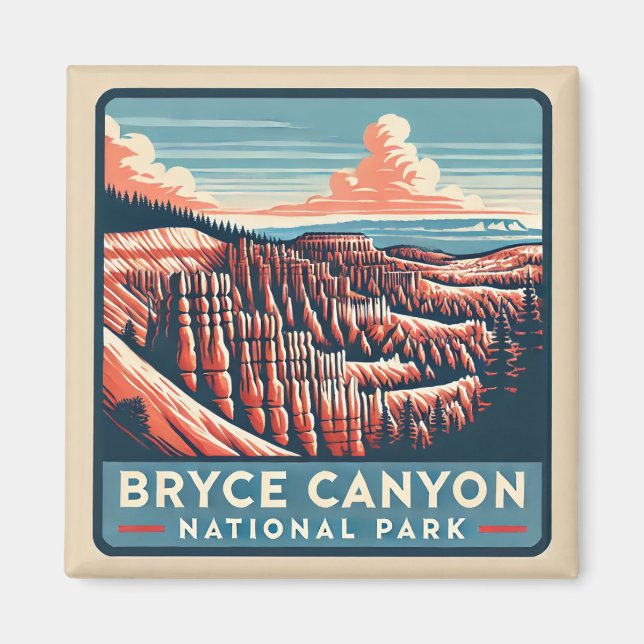 Bryce Canyon nationalpark Magnet (Framsidan)