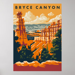 Bryce Canyon nationalpark Midsekets moderna Poster