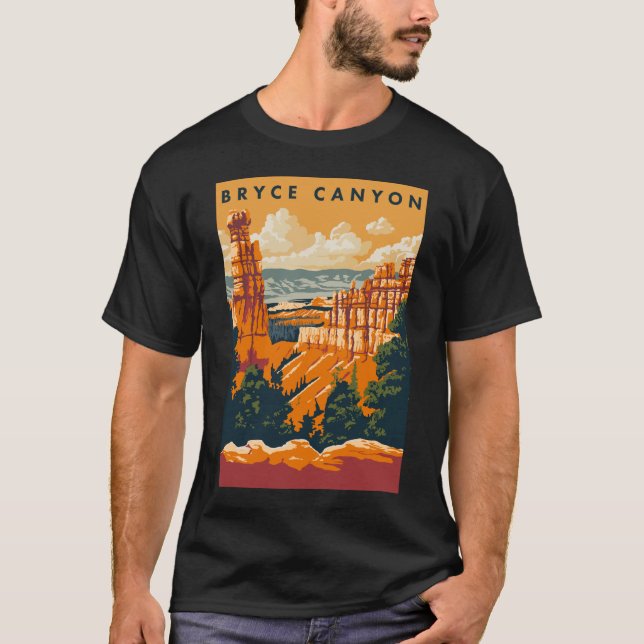 Bryce Canyon nationalpark Midsekets moderna T Shirt (Framsida)