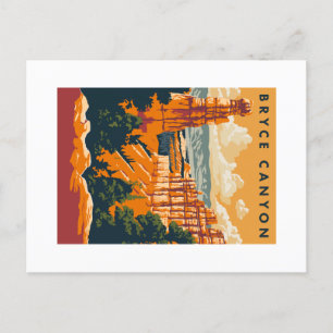 Bryce Canyon nationalpark Midsekets moderna Vykort