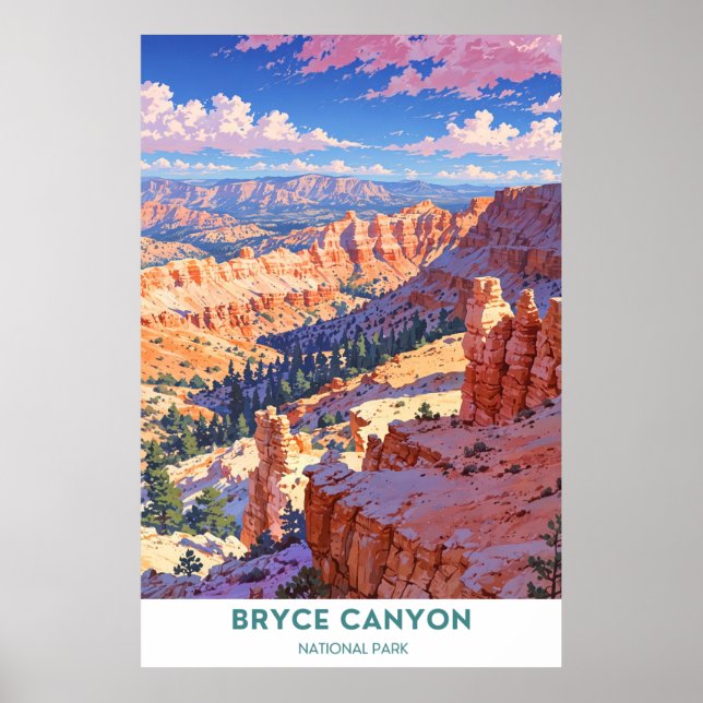 Bryce Canyon nationalpark Poster (Framsidan)