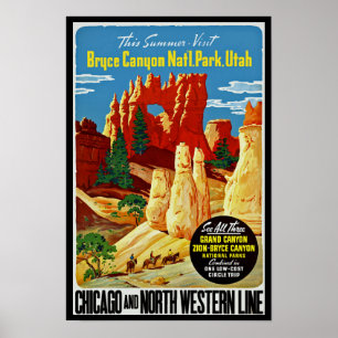 Bryce Canyon nationalpark Poster