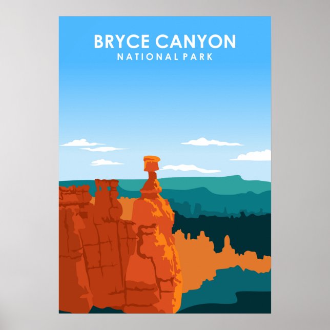 Bryce Canyon nationalpark Poster (Framsidan)