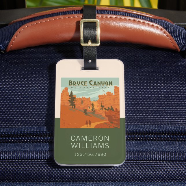 Bryce Canyon nationalpark Sten Formations Bagagebricka (Framsida Insitu 2)