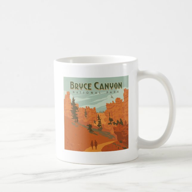 Bryce Canyon nationalpark Sten Formations Kaffemugg (Höger)