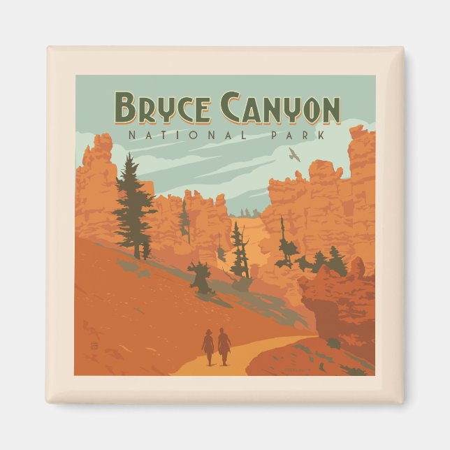 Bryce Canyon nationalpark Sten Formations Magnet (Framsidan)