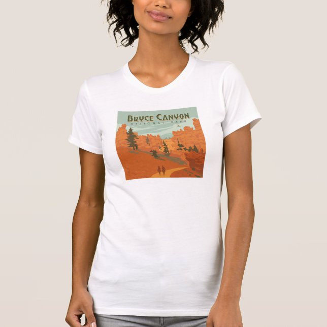 Bryce Canyon nationalpark Sten Formations T Shirt (Framsida)