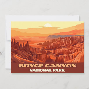 Bryce Canyon nationalpark Utah-bergen Inbjudningar