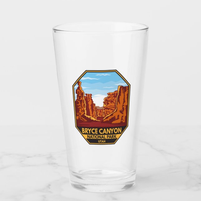 Bryce Canyon nationalpark Utah Emblem Glaskopp (Framsida)