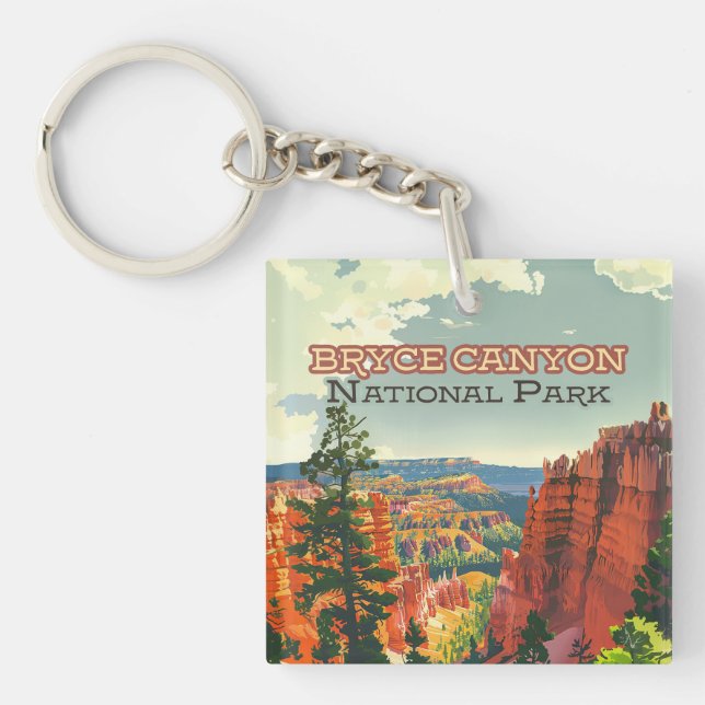 Bryce Canyon nationalpark Utah Hoodoo Retro (Framsidan)