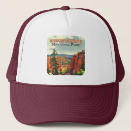 Bryce Canyon nationalpark Utah Hoodoo Retro Keps
