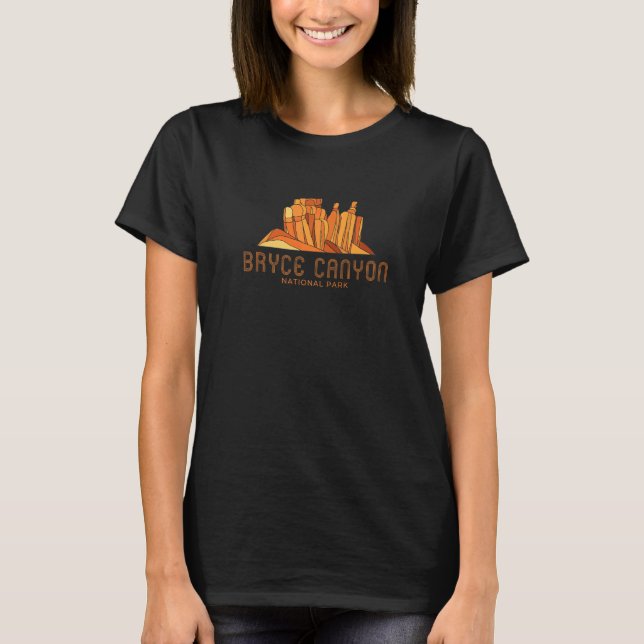 Bryce Canyon nationalpark Utah Hoodoos Formed T Shirt (Framsida)