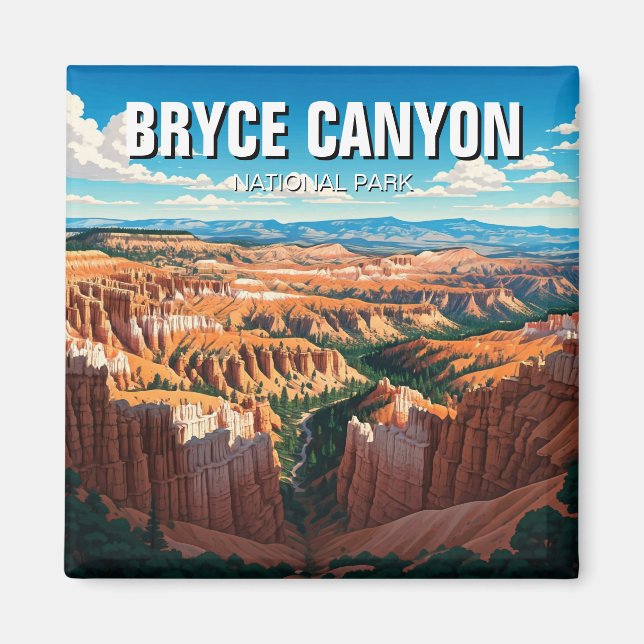 Bryce Canyon nationalpark Utah Magnet (Framsidan)