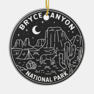 Bryce Canyon nationalpark Utah Monoline Julgransprydnad Keramik