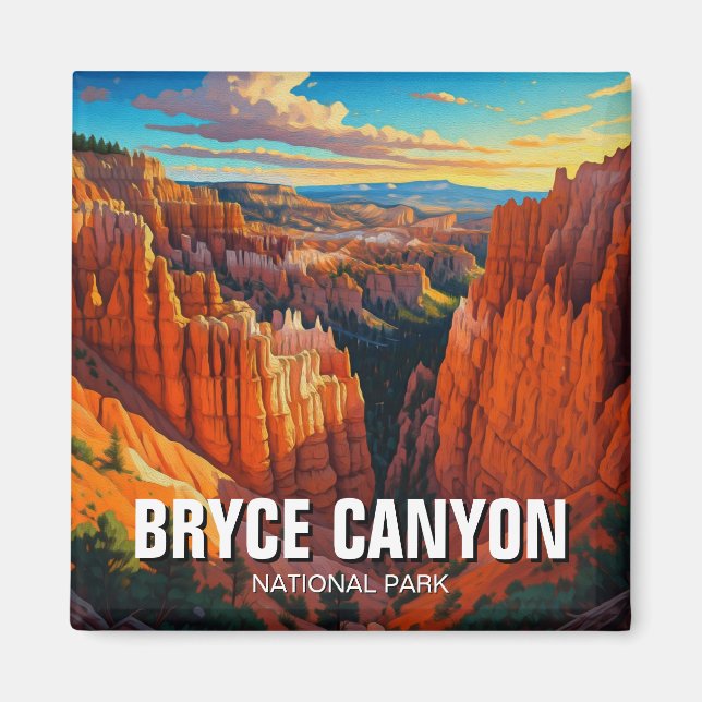 Bryce Canyon nationalpark Utah Sunset Magnet (Framsidan)
