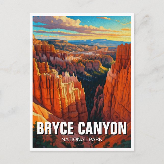 Bryce Canyon nationalpark Utah Sunset Vykort (Framsida)