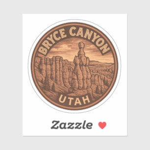 Bryce Canyon nationalpark Utah Vinyl Sticker Klistermärken