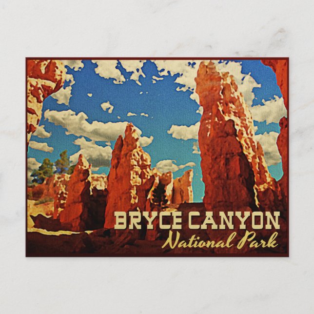 Bryce Canyon nationalpark Vykort (Framsida)