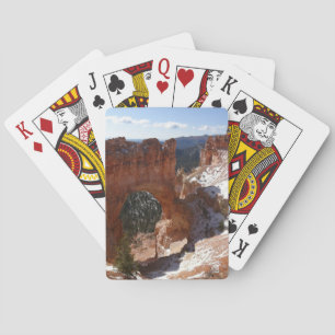 Bryce Canyon Natural Bridge Snowy Ligcape Photo Casinokort