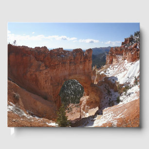 Bryce Canyon Natural Bridge Snowy Ligcape Photo Gästböcker