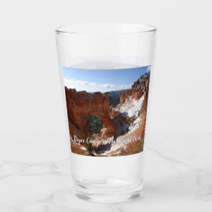 Bryce Canyon Natural Bridge Snowy Ligcape Photo Glaskopp