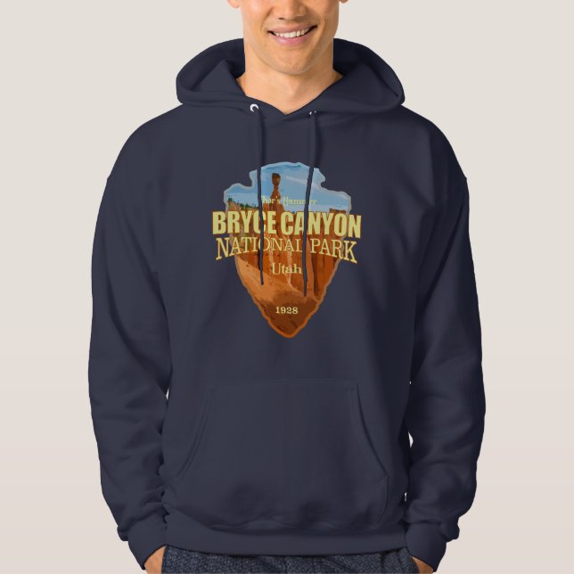 Bryce Canyon NP (pilhuvud) Hoodie (Framsida)