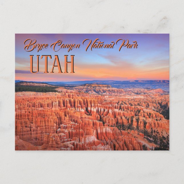 Bryce Canyon Sunset Vykort (Framsida)