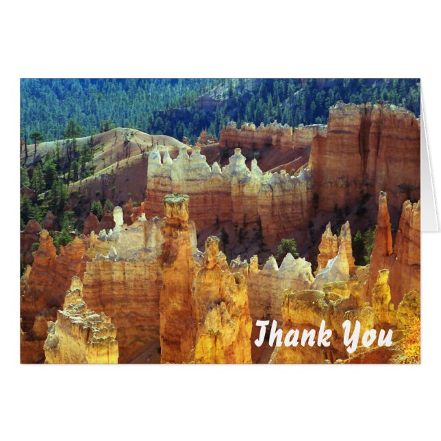 Bryce Canyon tack Hälsningskort (Framsidan Horizontal)