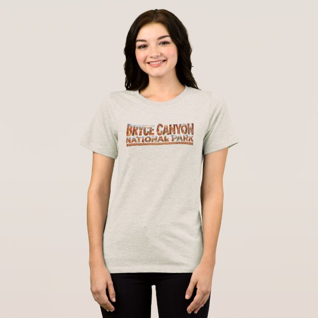 Bryce Canyon Unika Hoodoo-klippformationer T Shirt (Framsida Full)