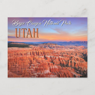 Bryce Canyon Utah Sunset Vykort