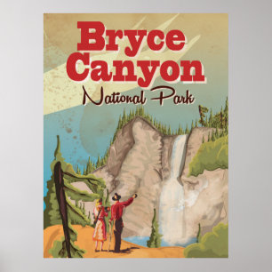 Bryce Canyon Vintage Resemalmanposter Poster