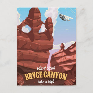 Bryce Canyon vintage resor poster Vykort